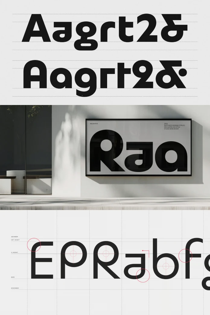 Neurath X font family by René Bieder