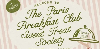 Paris Breakfast Club & Sweet Treat, a handwritten font collection by Laras Wonderland.