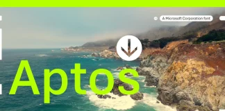 Aptos font family by Microsoft Corporation