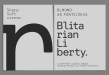 Blitarian Liberty font family by OWL KING.
