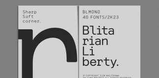 Blitarian Liberty font family by OWL KING.