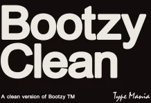 Bootzy Clean TM Font by Type Mania.