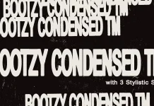 Bootzy Condensed TM Font by Type Mania