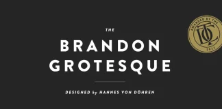Brandon Grotesque font family by German typeface designer Hannes von Döhren of HVD Fonts.