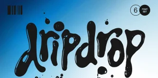 Dripdrop Liquid Font Set by Sam Parrett of Set Sail Studios
