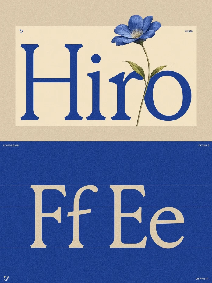GG Hiro font family by GG Design.