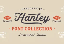 Hanley Pro Font Family by District 62 Studio Hanley Pro font family by District 62 Studio