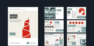 An InDesign Annual Report Template With Infographics, Illustrations, and 20 Pages Your Readers Will Finish An InDesign annual report template with minimalist infographics and illustrations created by graphic designer and Adobe Stock contributor Jozef Micic.