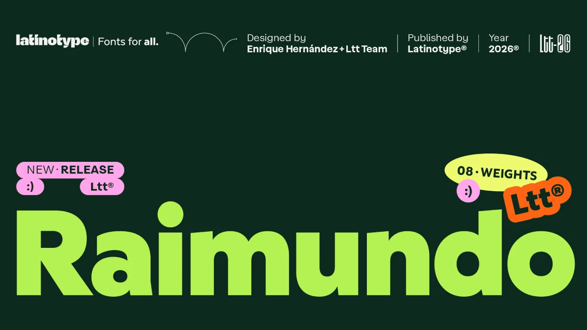 Raimundo font family by Latinotype. Raimundo font family by Latinotype.