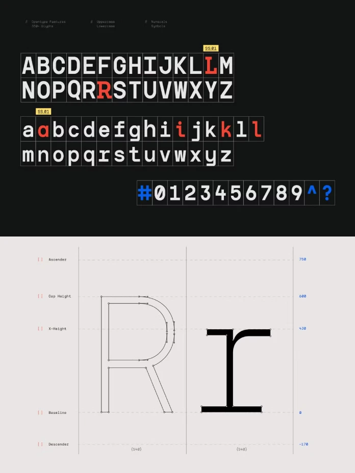 TRT Interval Mono Font Family by Foundry TrueType