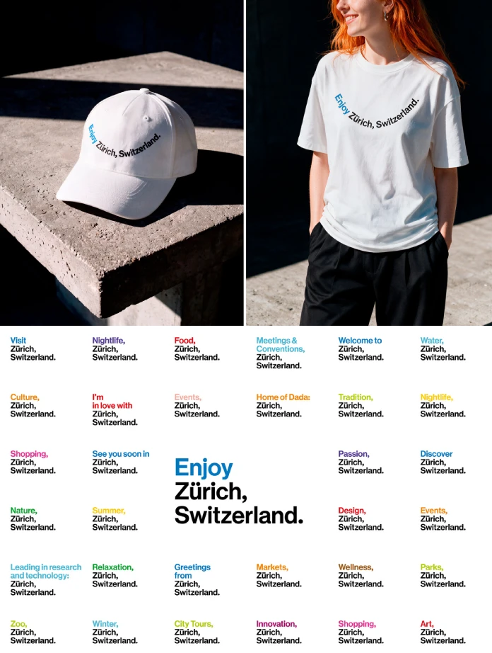 Zurich Tourism branding by studio marcus kraft.